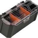 Klein Tools 54815MB MODbox Parts Bin, Modular Tool Storage System Side Mounting Accessory, Easy One-Handed Attachment, Clear Lid