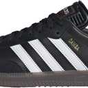 adidas Unisex Adult Samba Indoor Shoe (6.5 Women/5.5 Men, Black/White/Vivid Red)