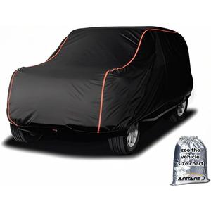 ANITANT Super Lightweight Large Car Cover, Winter Snow Large SUV Cover Waterproof All Weather UV Rain Protection Full Exterior Covers Fit SUV 201" to 215"