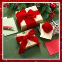 6 Yards Velvet Wrapping Ribbon, 2 Roll Wedding Silk Frayed Handmade Velvet Ribbon for Wrapping Wedding Bouquet Invitation Cards Handmade Crafts Bouquet Gift Wreaths Decor (Red, 2 Inch)