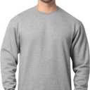 Fruit Of The Loom Mens Eversoft Fleece Crewneck Sweatshirts, Moisture Wicking & Breathable, Sizes S-4x Shirt, Grey Heather, Large US