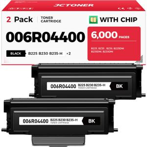 B230 B225 B235 Black High Capacity Toner Cartridge 006R04400 2-Pack Replacement for Xerox 006R04399 006r04400 006r04401 Toner Compatible with Xerox B230 B225 B235 B230DNI B225DNI B235DNI Laser Printer
