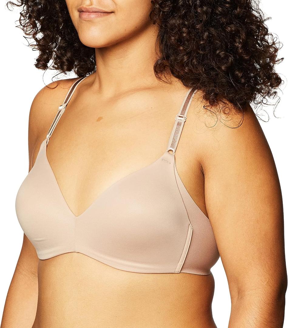 Warner's Women's No Side Effects Underarm-Smoothing Comfort Wireless Lightly Lined T-Shirt Bra 1056 (34C)