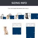 Qeils 1 Pack 2 Dog Blankets for Small Dogs - 2 pcs Waterproof Dog Blanket Washable - Soft Sherpa Fleece Puppy Blanket for Kitten Doggy, Warm Cat Blankets for Indoor Cats, 25"X30", Grey