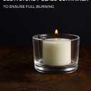 CANDWAX Ivory Votive Candles Pack of 72 - Unscented Smokeless Long Lasting Small Candle Set - Ideal for Home Decor, Spa, Special Occasions, Dinners and Parties - Votive Ivory Candles Bulk