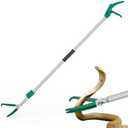 GYORGKSHI 78" Extendable Snake Grabber Reptile Tongs Rattle Snake Catcher Wide Jaw Handling Tool with Lock and Comfortable Grip