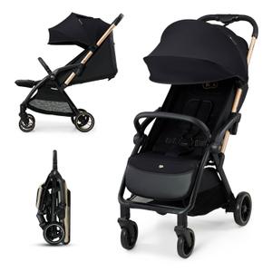 Kinderkraft APINO Lightweight Stroller, Auto Folding, Black