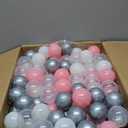 STARBOLO Ball Pit Balls for Toddlers Pack of 100 200 500 - BPA&Phthalate Free Non-Toxic Crush Proof Soft Plastic Balls for 1-5Years Old Toddlers Girl Kids Birthday Pool Playpen Tent Party (Pink & Beige & Clear & Sliver)