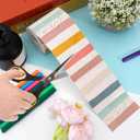 2 x 65.6 Feet Bulletin Board Borders Boho Polk Dot Stripes Straight Borders Classroom Bulletin for Schools Offices Windows Boho Classroom Decor Neutral Board Border Trim for Back to School Decorations