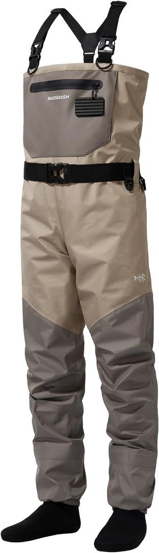 BASSDASH FW08 Men’s Breathable Waders Waterproof Fly Fishing Chest Fishing  Size XL