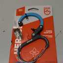 GEAR AID HEROCLIP (Small) Carabiner Gear Clip and Hook, for Hanging Bags, Purses, Lanterns, Strollers, Tools, Helmets, Water Bottles, and More (Black & Blue)