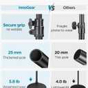 InnoGear Mic Stand, Max Height 82.28" Microphone Stand Floor Detachable Boom Mic Arm Stands with Weighted Base for Blue Yeti HyperX QuadCast Shure SM58 Samson Q2U Fifine K669B Singing Stage