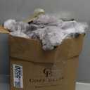 Cozy Bliss Faux Fur Throw Blanket for Couch, Fuzzy Soft Plush Thick Bubble Blanket for Sofa Bedroom Living Room, 50 * 60 Inches Tie-dye Taupe