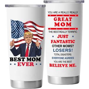 Gifts for Mom from Daughter Son - Mothers Day Christmas Birthday Gifts for Mom - Travel Coffee Tumbler 20 oz, Stainless Steel Funny Mug with Lid
