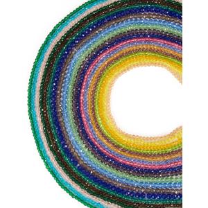 Beadthoven 3680pcs 20 Colors Crystal Beads 2-3mm Faceted Round Crystal Glass Beads for Jewelry Making Assorted Crystal Spacers Bulk Mix Small Gem Beads for DIY Craft Bracelet Necklace Earrings