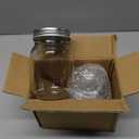 Clear Glass Mason Jars with Lids, Pack of 2