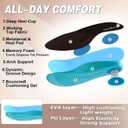 Men's Orthopedic Road Running Shoes: Comfortable Casual Arch Support Plantar Fasciitis Orthotic Sport Sneakers, Supportive Athletic Tennis Working Walking Shoes for Foot Heel and Pain Relief (11.5, W2-beige)