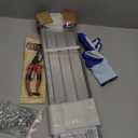 5 inch Gutter Guard, 52 Pack-208ft, Aluminum Mesh Leaf Guards, DIY Leaf Filter Gutter Protection Cover, Raptor Gutter Guard Cleaning Tools for Downspout, Roof, with Screws