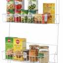 Over the Door Organizer - 6-Tier Adjustable Pantry Shelves and Rack for Kitchen Organization - Organization and Storage by Lavish Home (White)