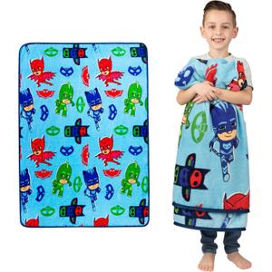Franco Kids Bedding Super Soft Plush Throw Blanket, 46 in x 60 in, PJ Masks (46 in x 60 in, Multicolour)