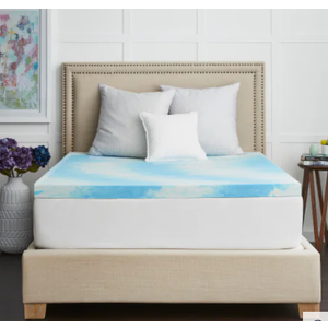SealyChill Gel memory foam mattress topper with cover 80x76in King size