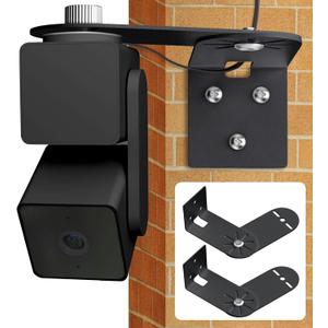 2Pack Corner Wall Mount Bracket for Wyze Cam Pan V3/V2, Cam V4/V3/V2, Max Cover Both Sides of The House 300 Degrees Reduce Blind Spots, Indoor Outdoor Mount for Wyze Cam