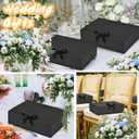 12Pack Black Gift Boxes with Lids, 129.83.1 Inch Groomsmen Proposal Box, Luxury Black Gift Box with Ribbon for Bridesmaid Box, Graduation, Christmas, Wedding, Birthday, Party