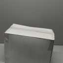 U-QE 100 Pieces White Plastic Plates - White Disposable Plates - Premium Hard Plastic Disposable Plates for Christmas and Party Use Including 50 Dinner Plates 10 '' & 50 Dessert Plates 7.5 ''