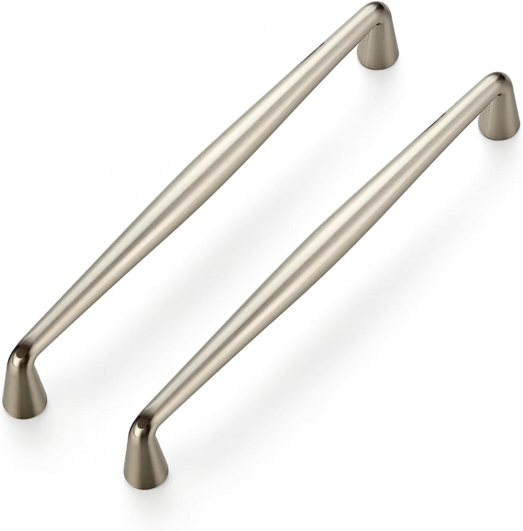 Ravinte 10 Pack 6-1/4 Inch Brushed Nickel Kitchen Cabinet Handles Solid Zinc Alloy Cabinet Pulls Cupboard Hardware Drawer Handles