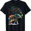 Cute Elephant Lover Animal on Elephant T-Shirt. M Size