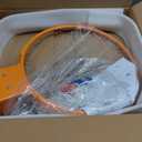 18" Basketball Rim Replacement, Wall Door Mounted Basketball Rim, Double Spring Solid Basketball Rim Replacement with Net Fits In-Ground & Wall-Mounted Basketball Hoops, Indoor/Outdoor