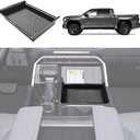 RUNROAD Lower Center Console Organizer Compatible with Toyota Tundra 2022-2025 / Sequoia 2023-2025 Accessories, Fit 2023 Tundra SR SR5 Limited TRD PRO Armrest Secondary Storage Tray (Lower Console)