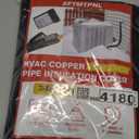 2026 Upgraded HVAC Copper Pipe Insulation Cover Ac Line Insulation Wrap Outdoor Central Ac Line Covers for Outside 72 x 10.2 inch Oxford Protective Sleeves for Air Conditioner Condenser Mini Split