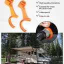 2PCS RV Sewer Hose Wrench,Car Accessories RV Sewer Cap Wrench,Drain Cleanout Cap Removal Tool for Connecting and Disconnecting Sewer Hoses,Fits Most 3-Inch & 4-Inch Male/Female RV Sewers Caps