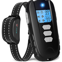 Dog Shock Collar with Remote Control – Shock Collar for Dogs 10–120 lbs, 2000FT Long Range IPX7 Waterproof Rechargeable Dog Training Collar with 4 Safe Modes Beep Vibration Shock & Flashlight Blk