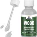 Wood Touch Up Paint High Gray Touch Up Paint Pen for Wood Scratch Repair Chips Spots Refinishing Kitchen Cabinets Furniture Doors Tables Dressers Trim Repair 1.5 Oz Interior/Exterior Waterproof