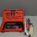 Orion Motor Tech Valve Spring Compressor, 10pcs Valve Spring Removal Tool with Solid C Clamp, 5pcs Collet Pusher Adapters for Motorcycle, ATV, Car, Small Engine Vehicle Equipment (red)