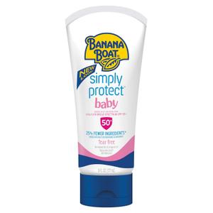 Banana Boat Sun care Banana Boat Simply Protect Mineral-based Sunscreen Lotion for Baby SPF 50+, 6 Oz