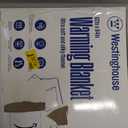 Westinghouse Electric Blanket Twin Size, Super Cozy Soft Flannel 62" x 84" Heated Blanket with 10 Fast Heating Levels & 1-12 Auto-Off, Machine Washable, ETL&FCC Certification, Beige