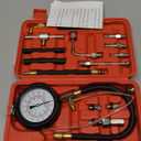 0-140PSI Fuel Pressure Tester Kit, Diesel Diagnostic Tool for Cars, Trucks & Motorcycles, Includes Multi-Size Adapters for Detecting Fuel Pump, Injector & Regulator Issues