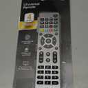 GE 4-Device Universal Remote Control, Designer Series, Brushed Nickel/Silver, 33709