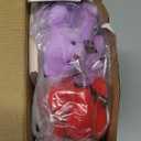 JOYIN 28 Packs Valentine's Day Gift Cards with Mini Bears Plush Toy Party Favors, Mini Stuffed Plush Toys for Valentine's Day Gifts, Kids Classroom School Exchange Prize