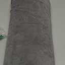 Knee Pillow for Back Sleeping | Large Half Moon Bolster Pillow for Legs, Under Knee Pillow for Sleeping on Back (20.5" x 8" x 4.5") Leg Pillow for Ankle and Foot Comfort, Machine Washable Cover, Grey