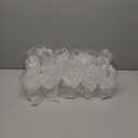 LUODA 32 Pack Clear Stemless Wine Glasses - 12 Oz Clear Plastic Diamond Glasses For Wine, Whiskey and Cocktails