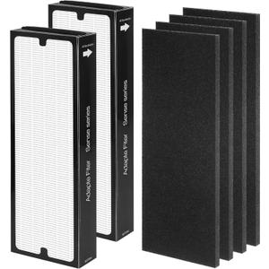 Replacement Filter Compatible with Blueair Sense Sense+ Air Purifiers, with 2 HEPA Filters and 4 Activated Carbon Pre Filters