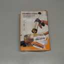 Stainless Steel Churro Maker Machine with 8 Discs Nozzles and 8 Piping Tips Cleaning Brush & Filling Piping Bag,maquina Para Hacer Churro cookie press