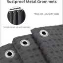 PurpleEssenecs Shower Curtain - Waffle Textured Heavy Duty Thick Fabric Shower Curtains for Bathroom, Luxury Weighted Cloth Bath Curtain - Fall Thanksgiving - 72" W x 72" L - Pack of 1 - Steel Grey