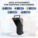 2 Pack Upgraded Shipping Container Jack Lug Lifter Heavy Duty with Handle and Limiter, Container Leveler Booster Black