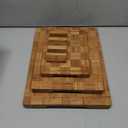 3 Pack Heavy Duty Bamboo Cutting Board Set Non Toxic Wooden Cutting Board for Kitchen Non Slip Solid End Grain Thick Wood Juice Groove Chopping Board Extra Large Butcher Block Best House Warming Gift