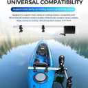 Sunluway Kayak Trolling Motor Mount, Adjustable & Universal Fit, Kayak Transom Motor Mount Bracket & Fishing Accessories Mount Platform for Most Clamp-on Electric Trolling Motors Up to 60lbs Thrust